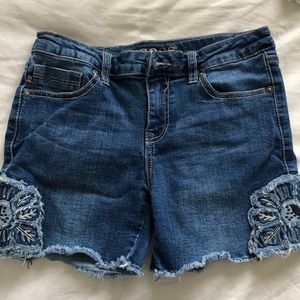Denim shorts